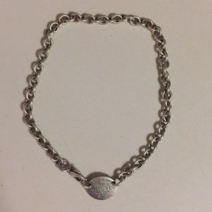Tiffany and co silver necklace